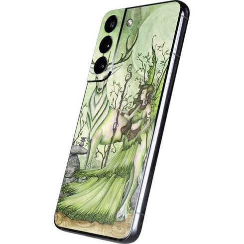 Amy Brown Guardian Fairy and Stag Galaxy S22 Skin